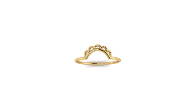 The Janet 14K Gold Sunflower Crown Ring