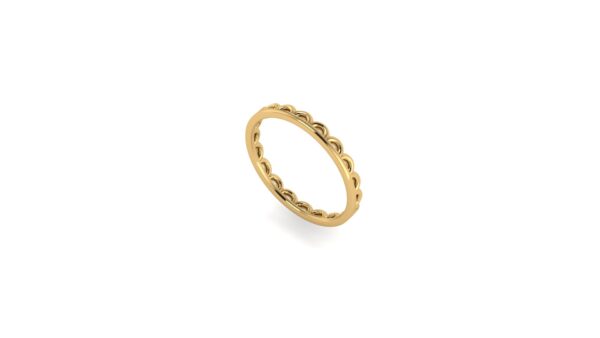 14k Gold Half Circle Ring