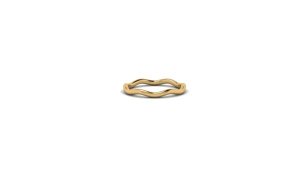 The Katelyn 14k Gold Wave Ring