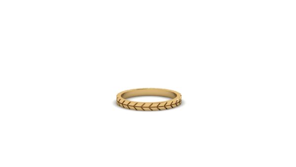 The Sapphira Herringbone 14K Gold Ring