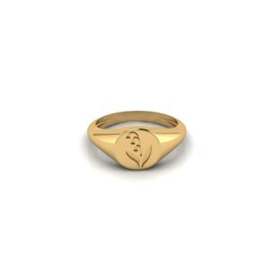 Lily of the Valley Signet Ring