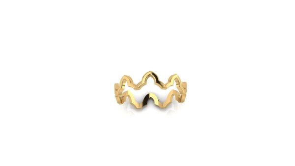 14K Gold Arch Ring