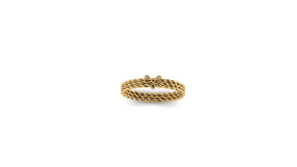 The Kennedy Tripple Twist Trefoil Knot 14k Gold Ring