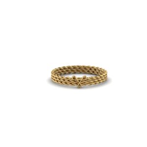The Kennedy Tripple Twist Trefoil Knot 14k Gold Ring