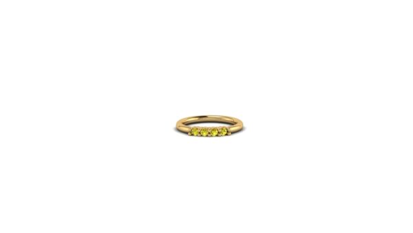 14k Gold Yellow Sapphire Ring
