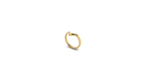 The Dominque 14k Gold Chevron Ring