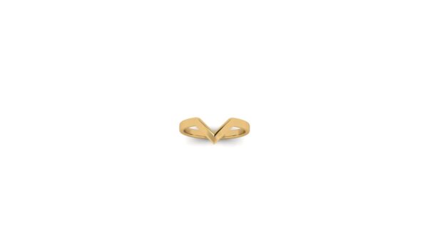The Dominque 14k Gold Chevron Ring