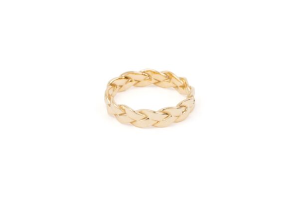 The Judy 14k Gold Braided Matriarch Ring