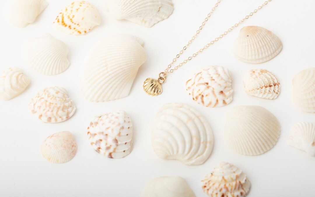 The Mandy 14k gold Seashell Necklace_Sister Sister Jewelry