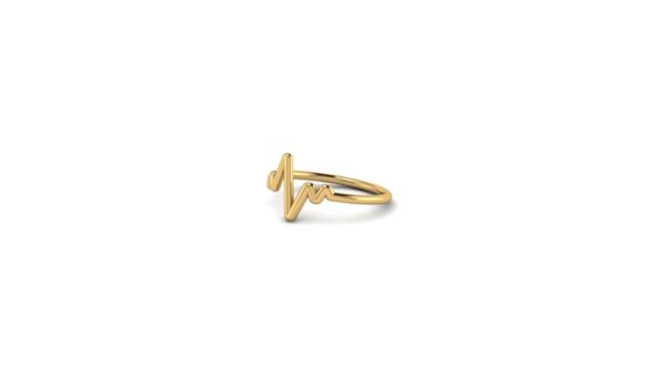 The Jude 14k Gold Heartbeat Ring