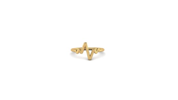 The Jude 14k Gold Heartbeat Ring